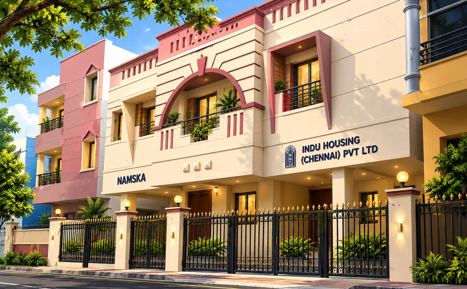 Hamsika completed architectural project in Choolaimedu, Chennai